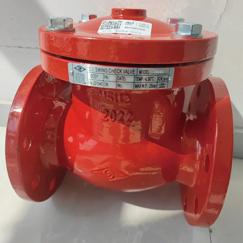 wholesale check valve Flange swing check valve Red fire pipe check valve PN16 pressure
