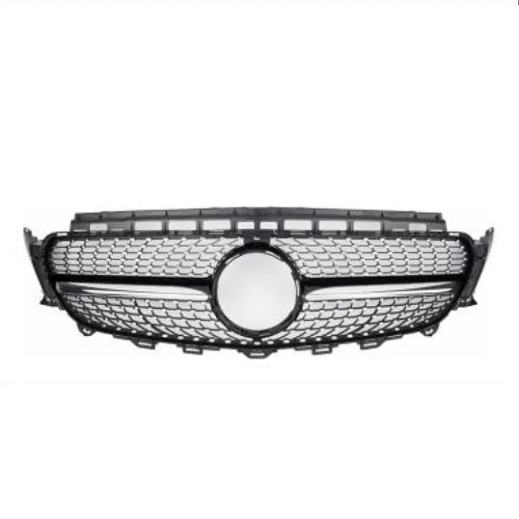 Gmax Car Accessories Front Bumper Mesh Grille Diamond Black with PDC Hole Fit for Mercedes Benz Class E W213 2016-2020