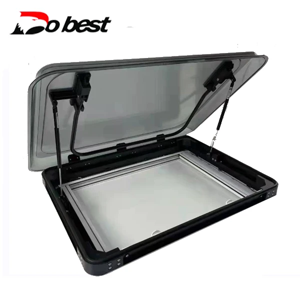 Aluminum Alloy Camper Van RV Roof Window Caravan Sunroof Top Skylight