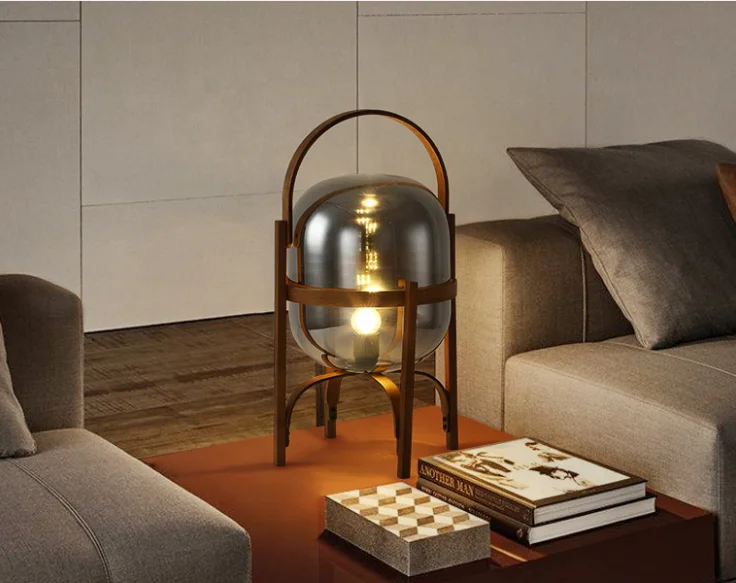 Contemporary wooden frosted glass shade art eye-caring multi function table light for reading