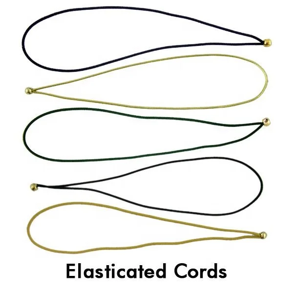 1mm 2mm 3mm elastic cord with metal bar end