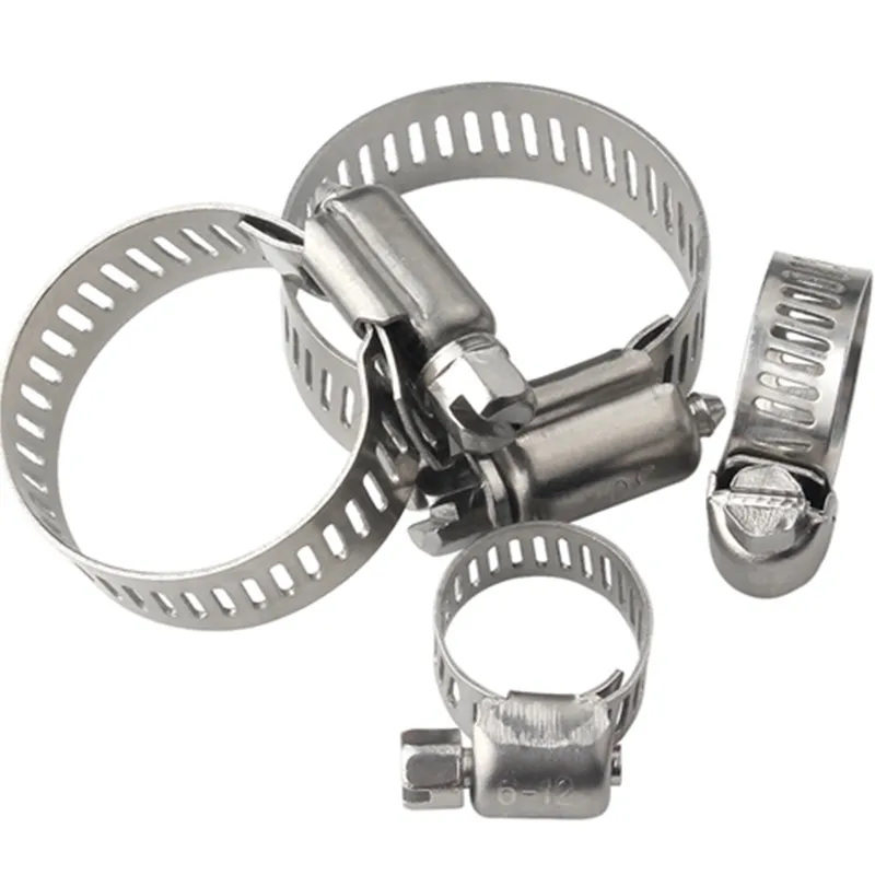 American adjustable pipe clamp worm gear 201 304 stainless steel hose clamps