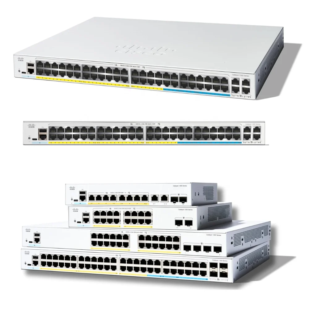 C1300-48MGP-4X Cisco 1300 серии PoE + 4 x 10GbE SFP восходящего слоя 3 48-портовый гигабитный Ethernet управляемый коммутатор