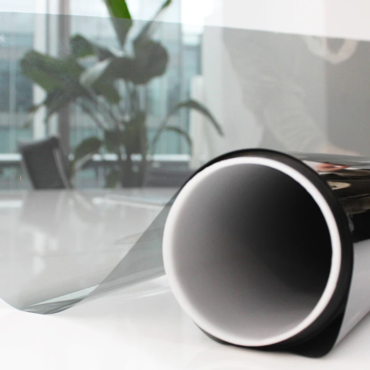 ISFFILM High Heat Insulation Low reflection IRR 95% nano carbon  1.52*30m tint glass film self-adhesive solar window tint film