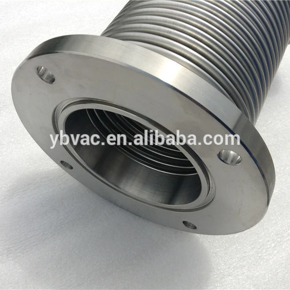 ISO-F80*200mm stainless steel bellows ,SUS304 metal vacuum hoses ,hose assembly