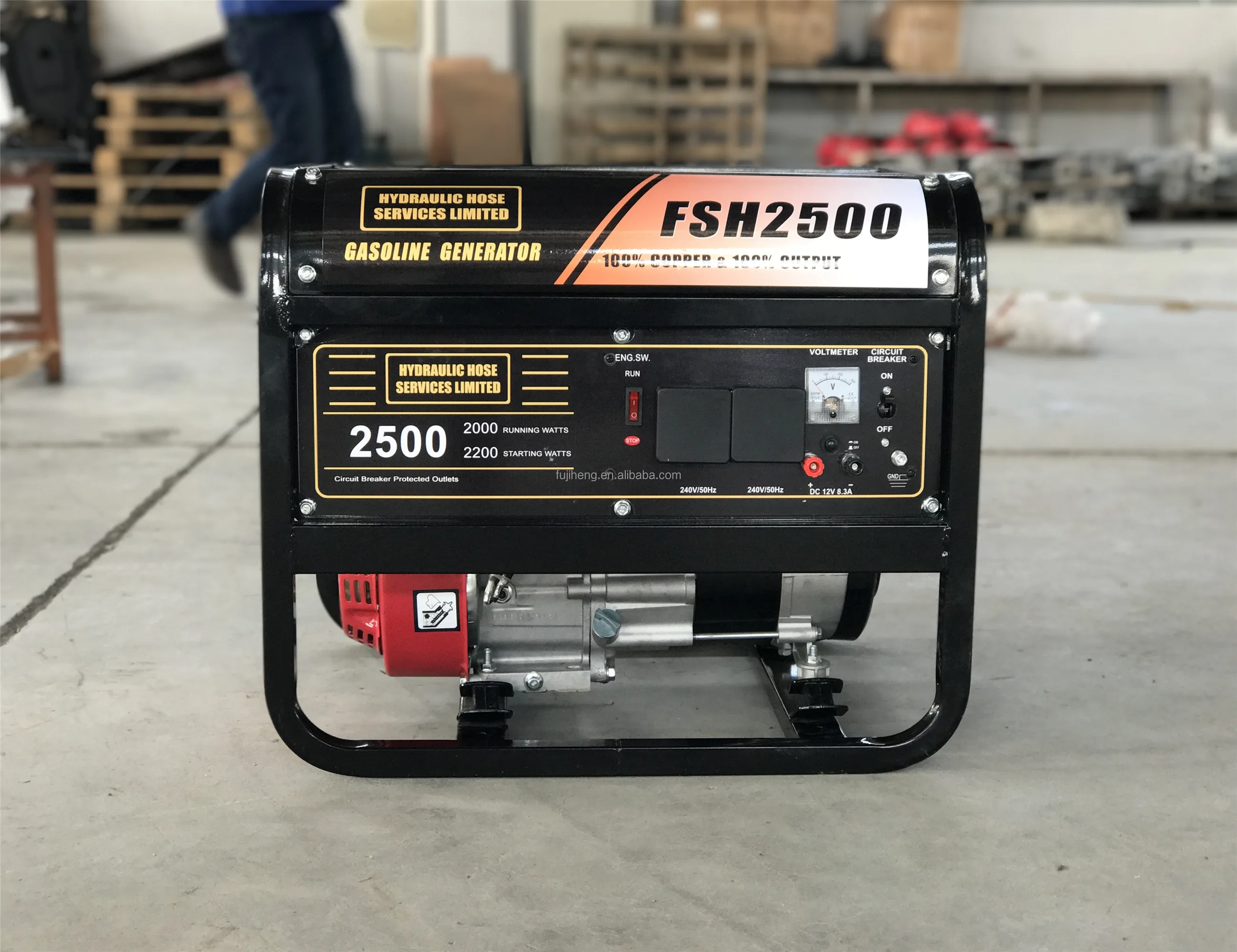 Air Cooled 6.5Hp Portable Power Electric Gasoline Generator 2500