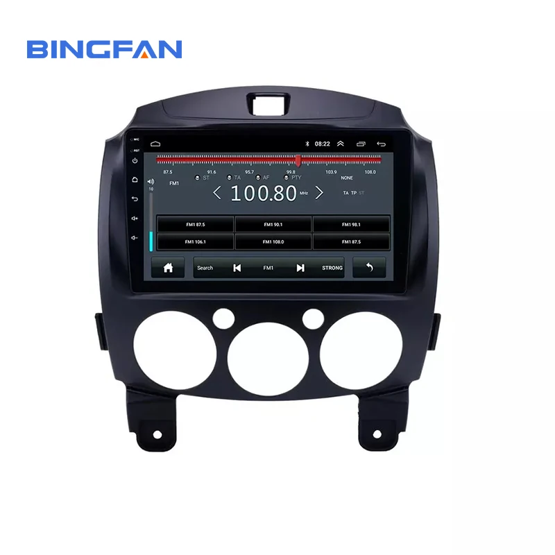 For Mazda 2 2007-2014 Car Gps Navigation Double Din Audio System Touch Screen Android Auto Radio