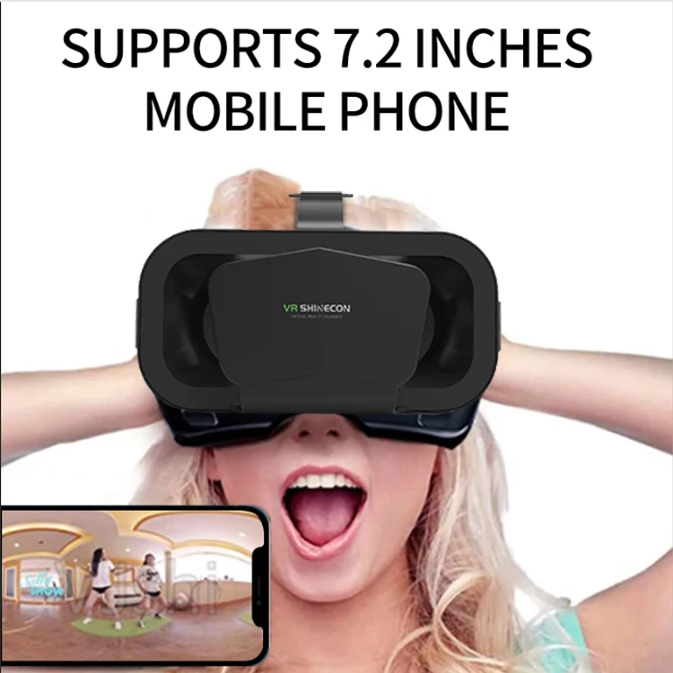 3D virtual reality VR glasses mobile phone movie game helmet