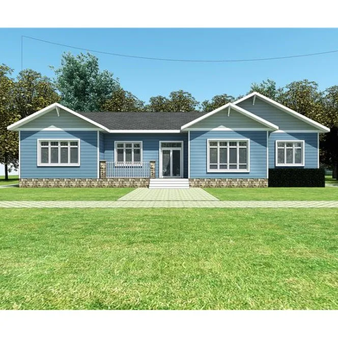 Cheap Price Steel Structure Houses Processed in Factory With Multi-Garage For International Trade