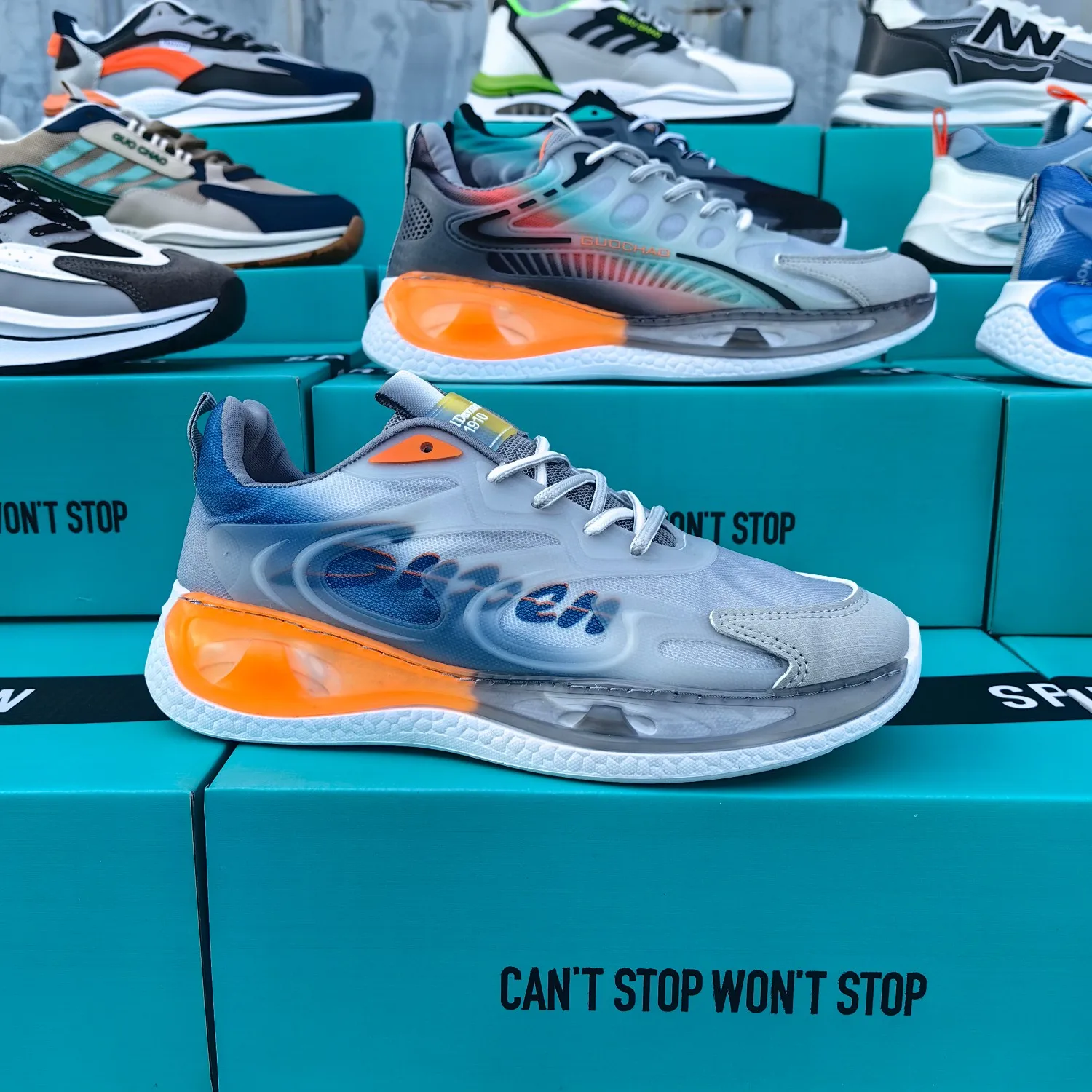 M2609 Men shoes new styles stock men outdoor casual sports shoes cheap wholesale second hand shoe used for men