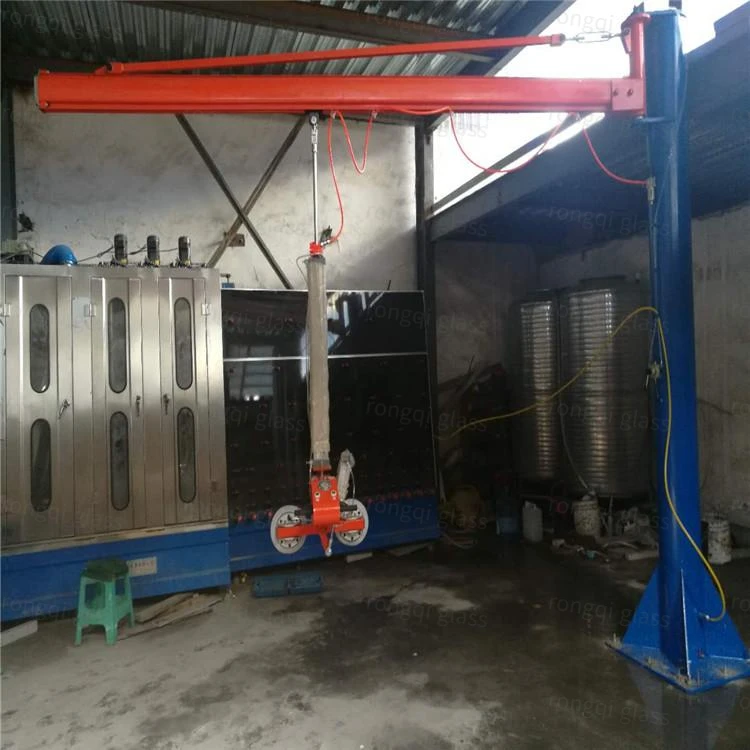 Four Vacuum Suction Cup Cantilevers Glass Handling Robot