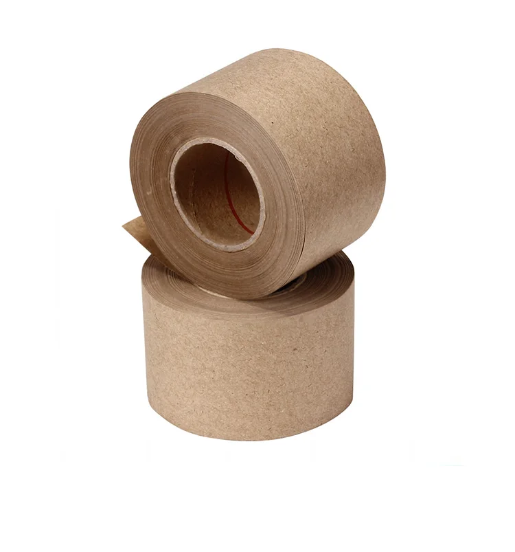 Самоклеящаяся резиновая лента на заказ для упаковки клея в картонной коробке коричневая крафт-бумага