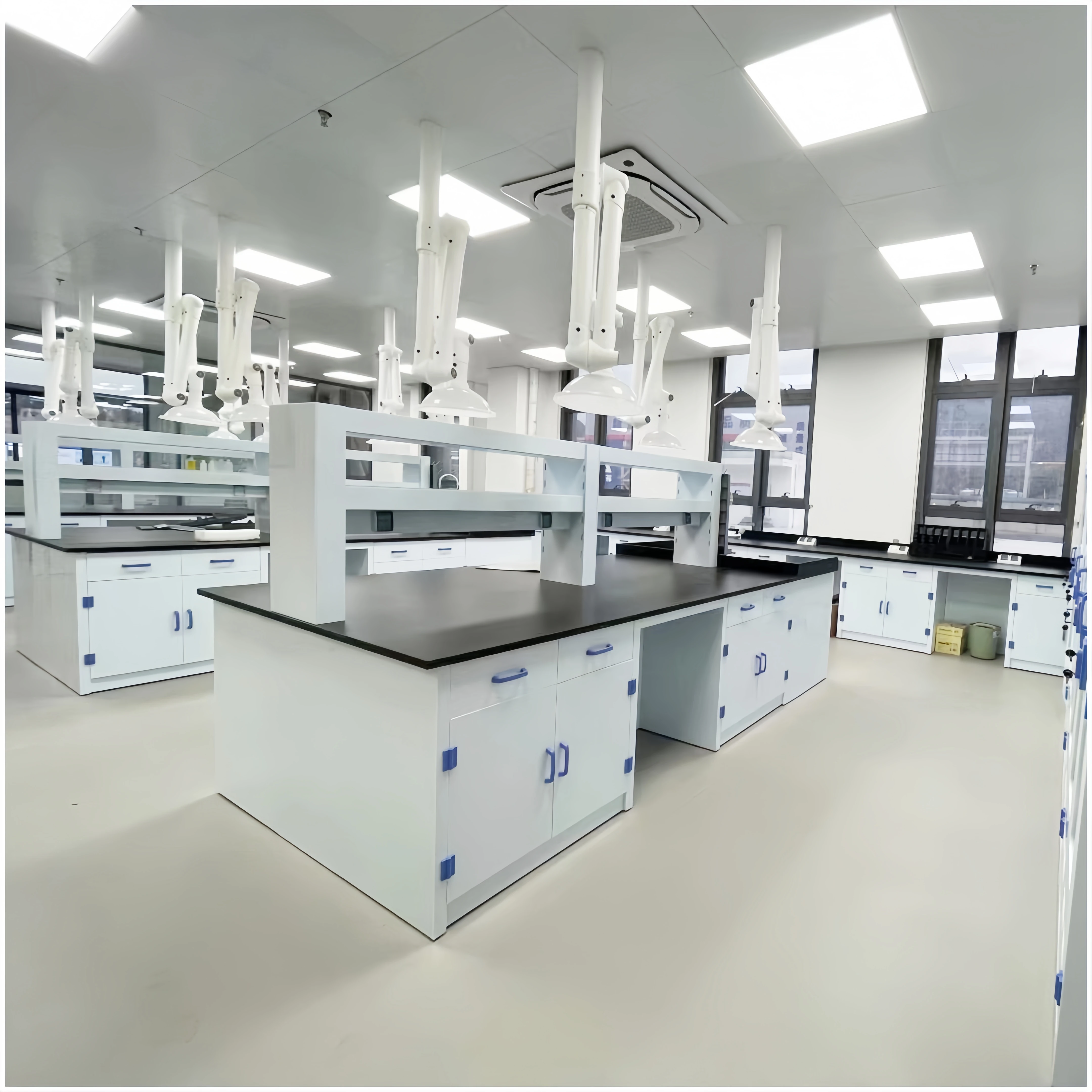 Hot sale chemical work table laboratory furniture PP lab bench