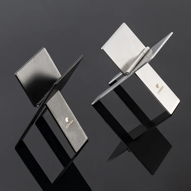 Foldable Pocket Stainless Steel Cigar Stand or Rest