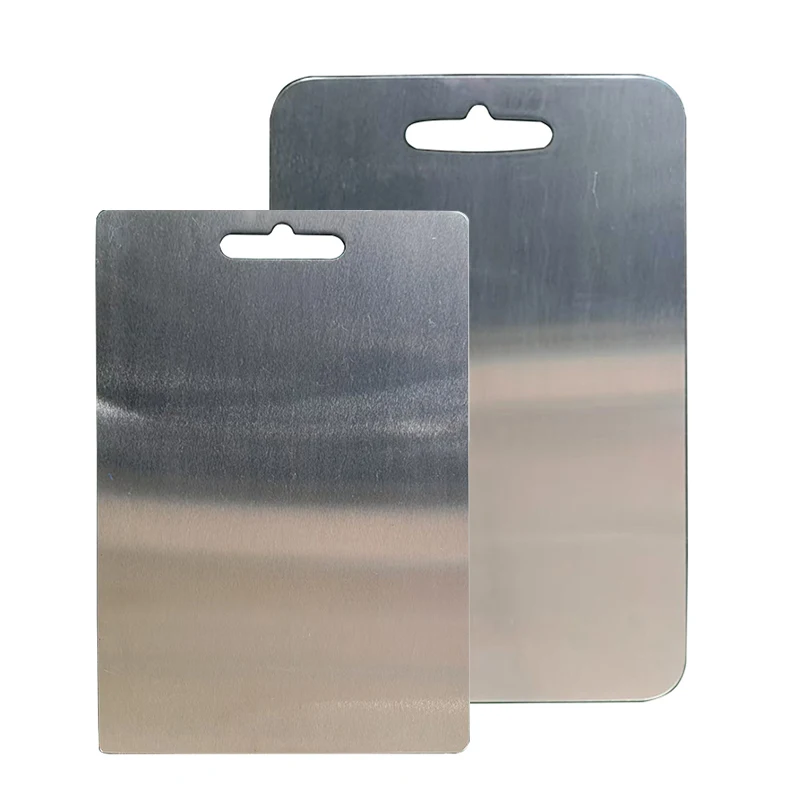 Kitchen Various Sizes Rectangular Pure Titanium Chopping Board Stainless Steel Titanium Cutting Board