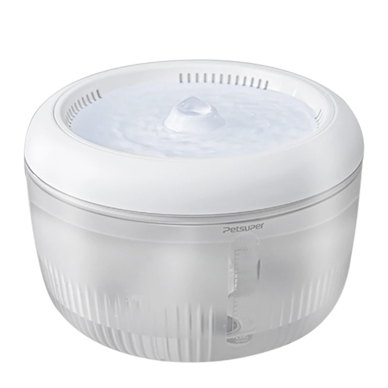 Pet Cat Water Fountain round Drinking Fountain 2.5L Automatic Drinker Water Bowl With Filter Electric Pet Water Dispenser