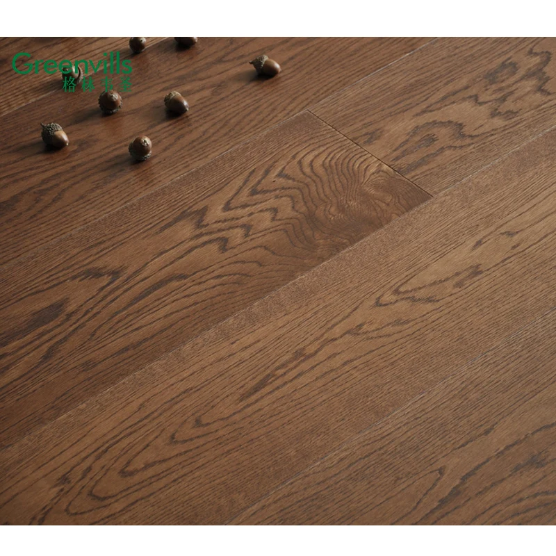 Engineering wide plank natural European oak flooring