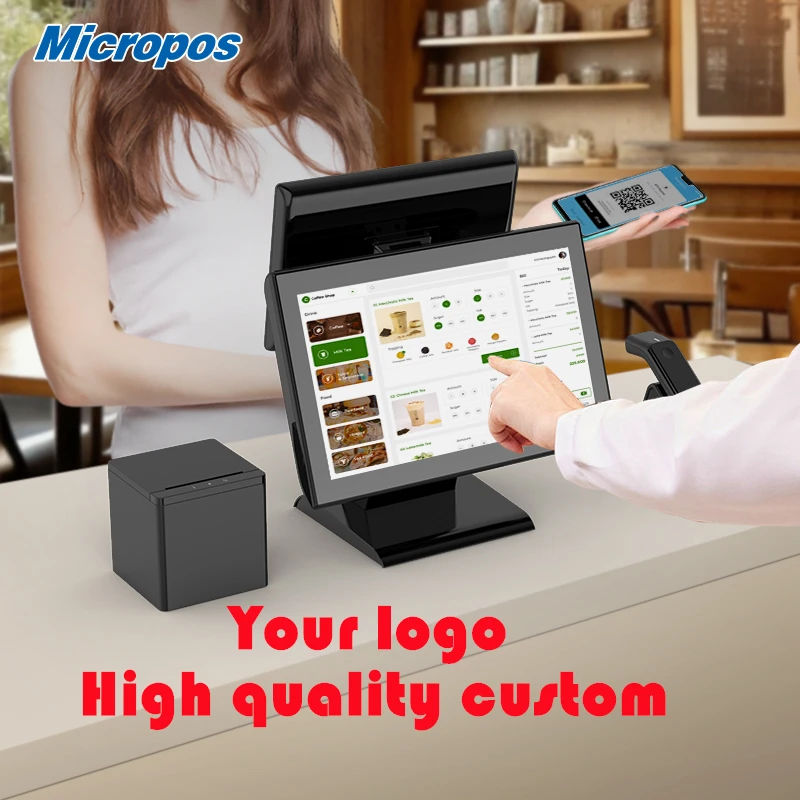 new shop payment touch dual screen pos machine android 15 inch terminal chine case program business Cash register POS