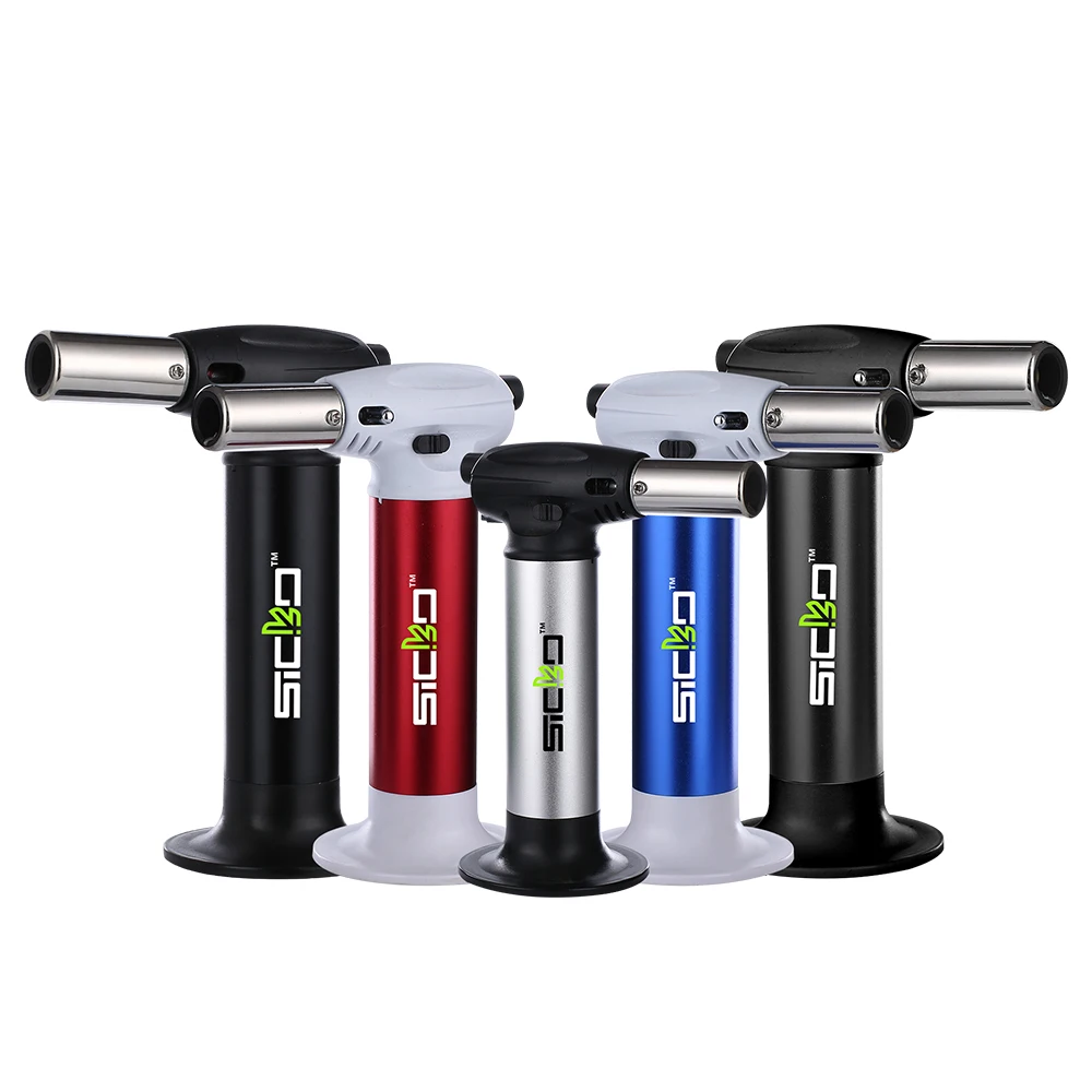 
2021 New metal windproof butane gas welding torch lighter barbecue outdoor special lighter. 