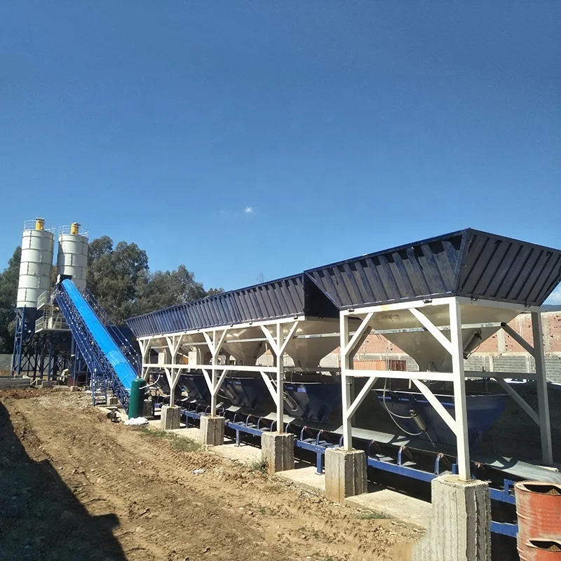 How To Operate Concrete Batching Plant 60M3 Belt Conveyor Central Mix Forced Dry Concrete Mix Plant Manufacturing Plant