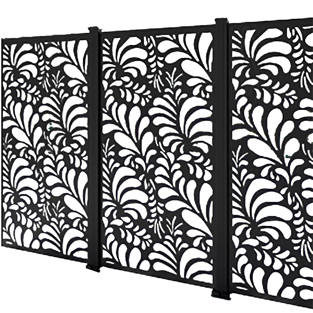 Modern Design Outdoor Wood Garden Wall Panel Easy Install WPC Boards Fencing Privacy Decking WPC Fence Panels for Outdoor Spaces