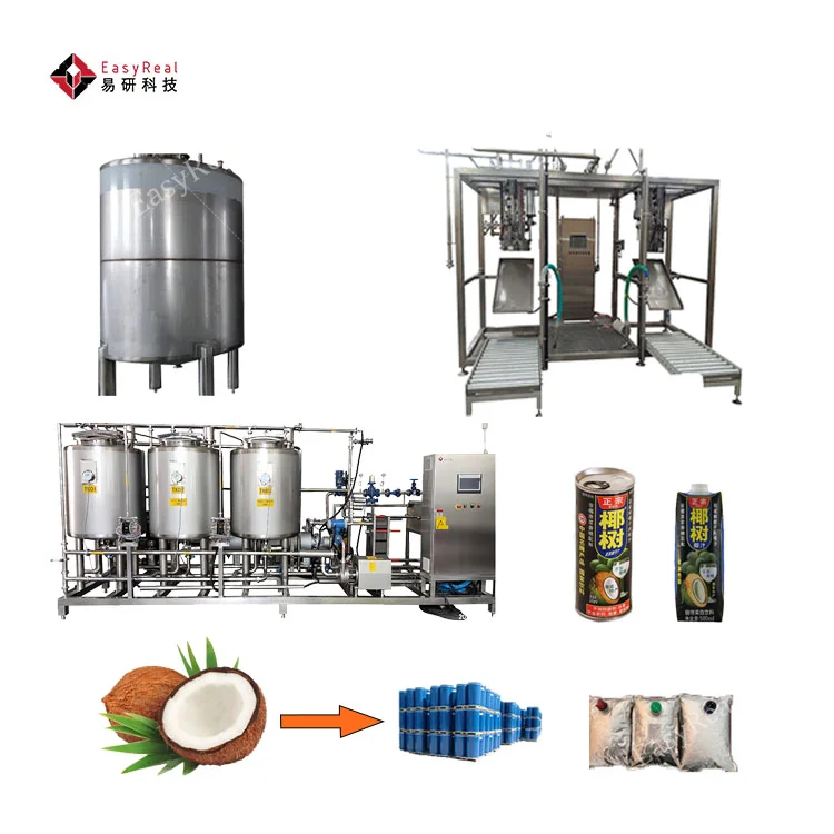 Small Automatic Coconut Water Milk Processing Machine Coconut Production Line Coconut Machine