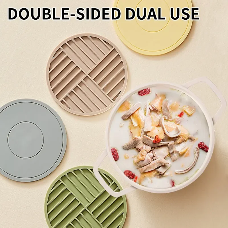 Heat Resistant Hot Pots Pans Non Slip Heat Resistant Silicone Pad Insulation Mat For Kitchen Countertop Mats