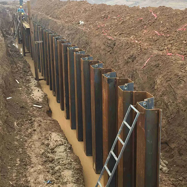 Good Quality Low Price steel sheet pile/hot rolled piling for Embankments