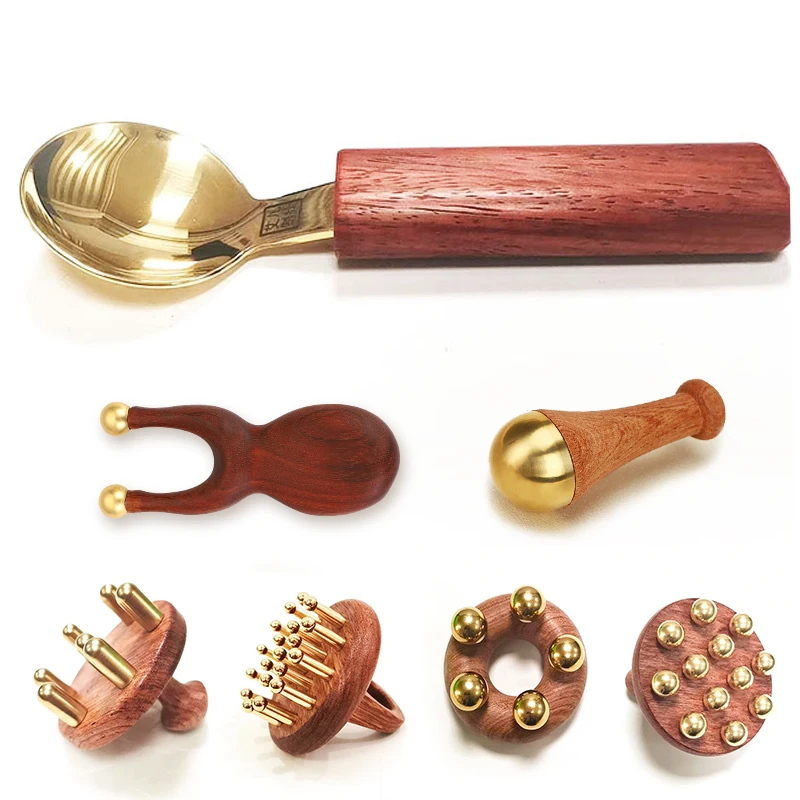 top products 2024 promote blood flow and deep scalp massage scraping tools gua sha comb set massage brush