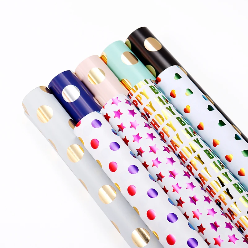 Custom Printed Logo Coloured Tissue Paper Holographic Gift Wrapping Paper For Clothes Packaging