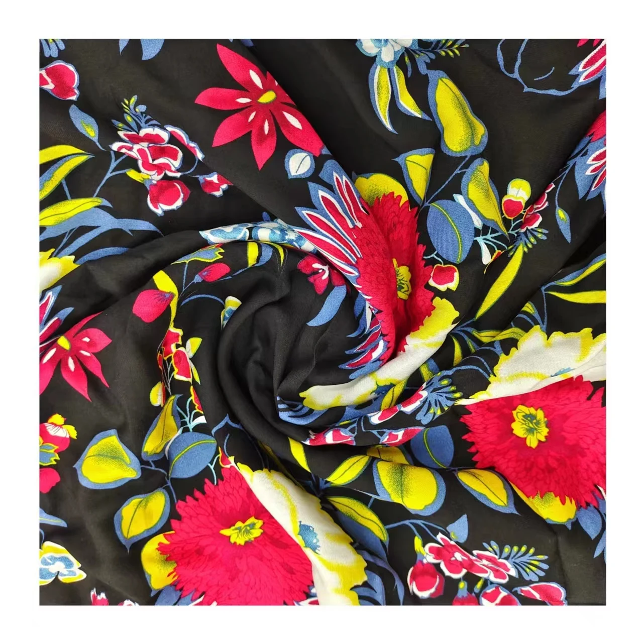 Viscose/silk Fabric Baati Somali Rayon 100% Viscose Tie Dye for Dress