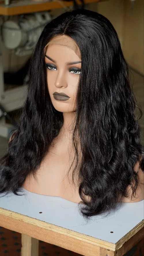 HD LACE FRONTAL WIGS 13*6 WITH ALIGNED CUTICLES LACE FRONT UNPROCESSED VIRGIN NO SHEDDING  HUMAN HAIR WIGS FOR BLACK WOMEN