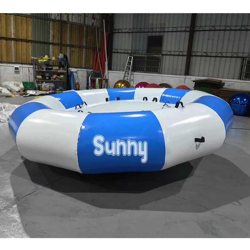 Inflatable Water UFO Towable Inflatable Disco Boat / Inflatable Flying Disco Boat Saturn for Water Sport Games