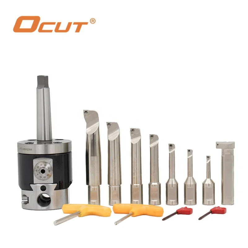 
Boring Tool MT3/MT4/MT5-NBH2084 Micro adjustable angle head 8pcs boring cutter NBH2084 Milling Machine Boring Head Sets 