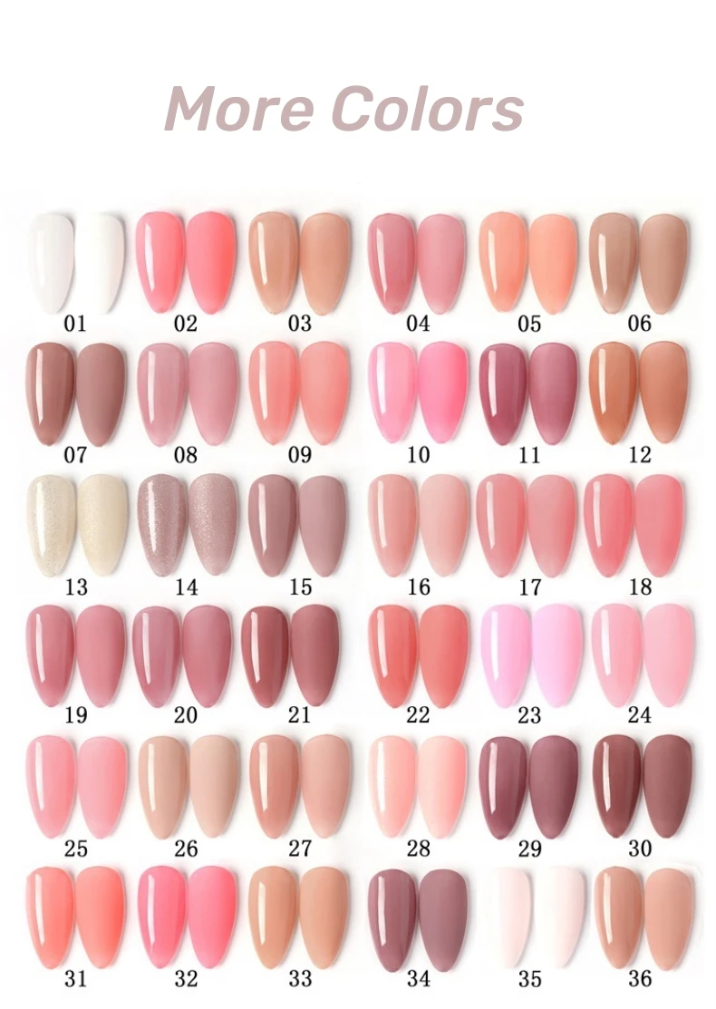 Набор гель-лаков для ногтей MyBeautyNails OEM от частного бренда HEMA Free Гель-лак телесного и розового цвета в