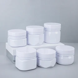 Manufacturer OEM Body Face Cream Jar Packaging 160ml 180ml 200ml 220ml 250ml 300ml White Plastic Pet Cosmetic Cream Jar