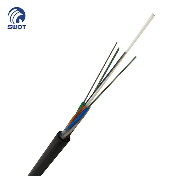 Wanbao Aerial Duct GYFTY g625d 12 24 48 96 Core Fiber Optical Cable 1KM Price with FRP Strength Member