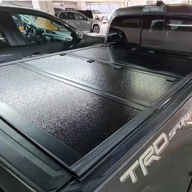 kv8801 hard tri fold truck pickup bed cover capota de picape for 2012-2016 ford ranger xlt