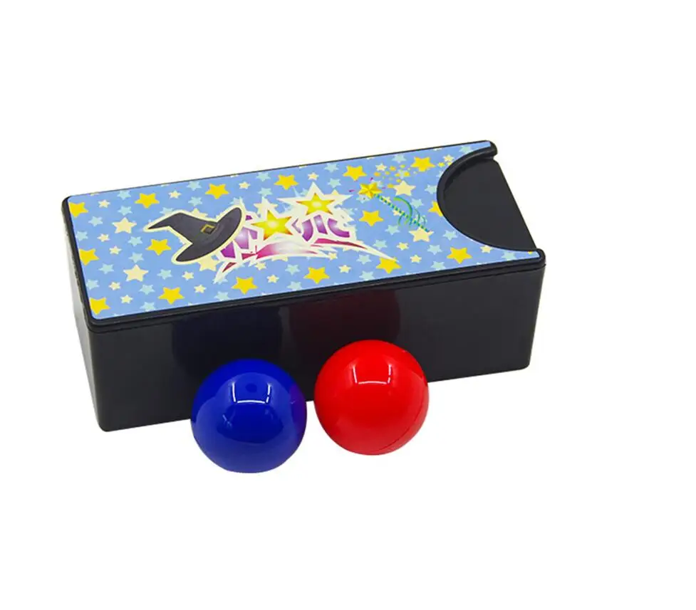 Box Turning The Red Ball Into The Blue Ball Magic Tricks Close Up Magia New Changeable Magie Mystery Box Gimmick Props Magica