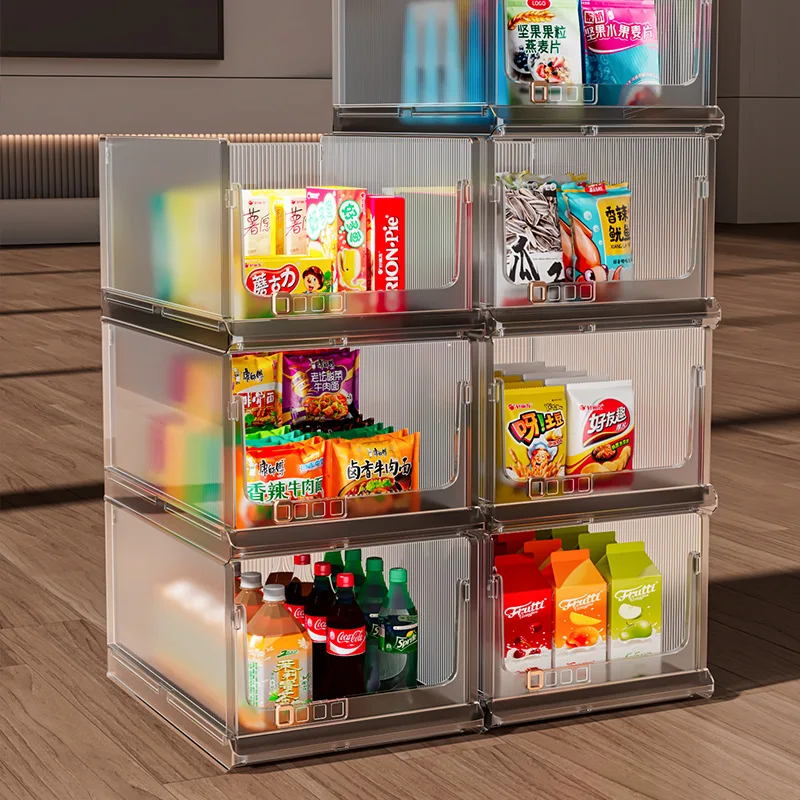 2023 Hot selling modern folding storage box plastic transparent clothes toys books sorting storage box