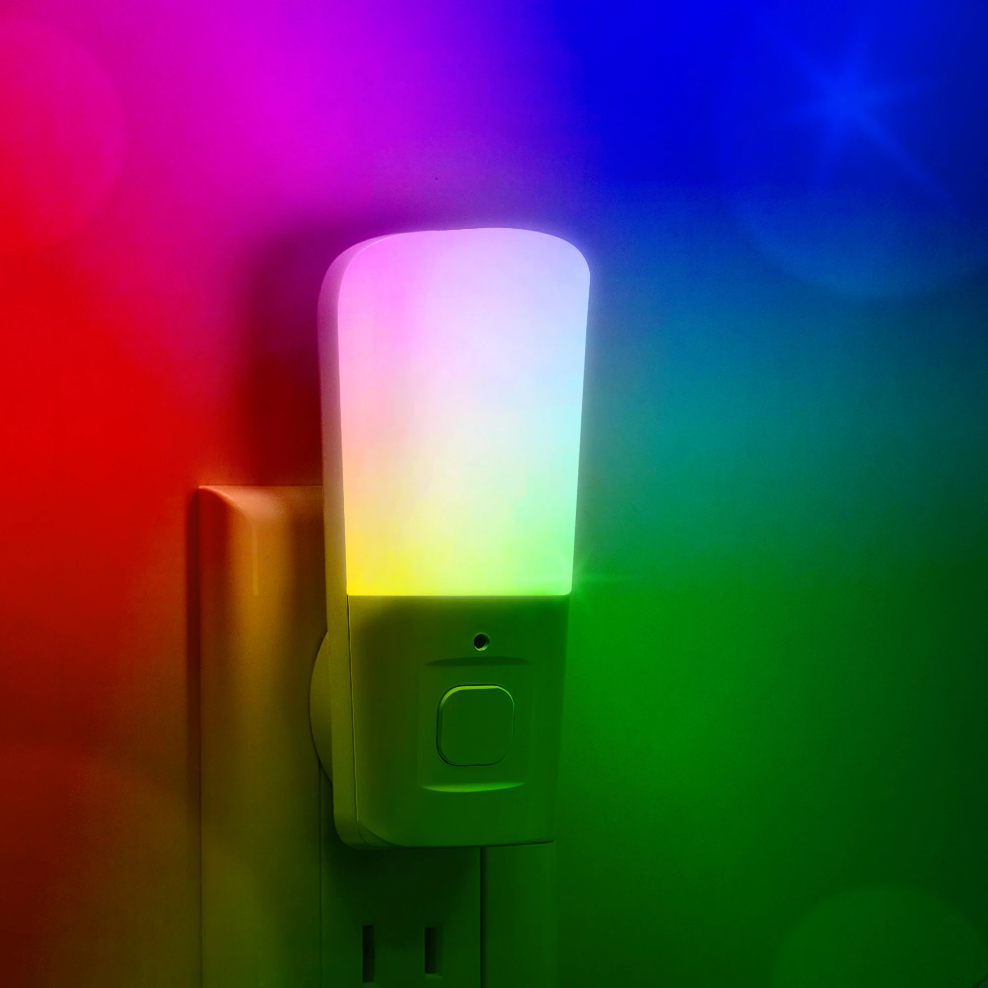 LOHAS Bedroom LED Nightlight RGB Color Changing Bed Lamp Night Light Energy Saving LED Night Lighting with Dusk to Dawn Sensor