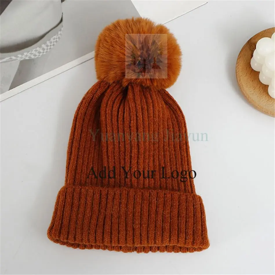Custom Style Pattern Knitted Beanie Hat for Winter