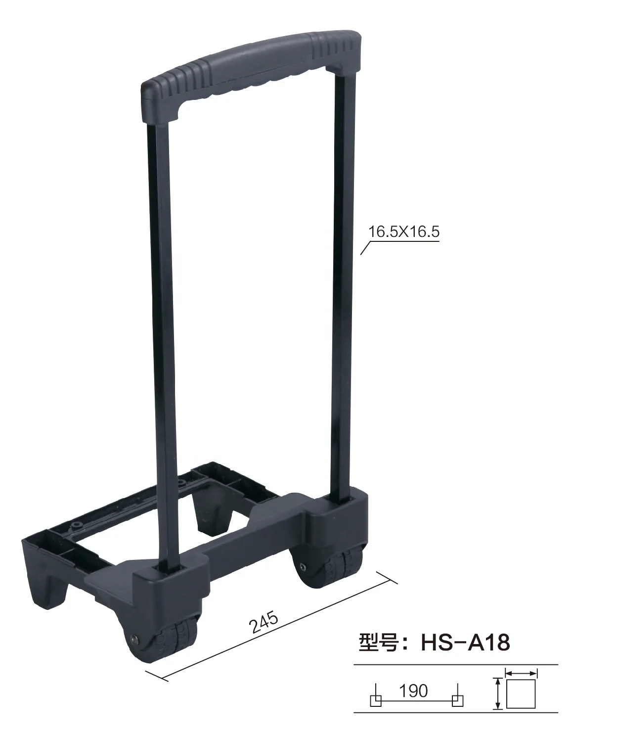 Portable hand truck luggage trolley carts