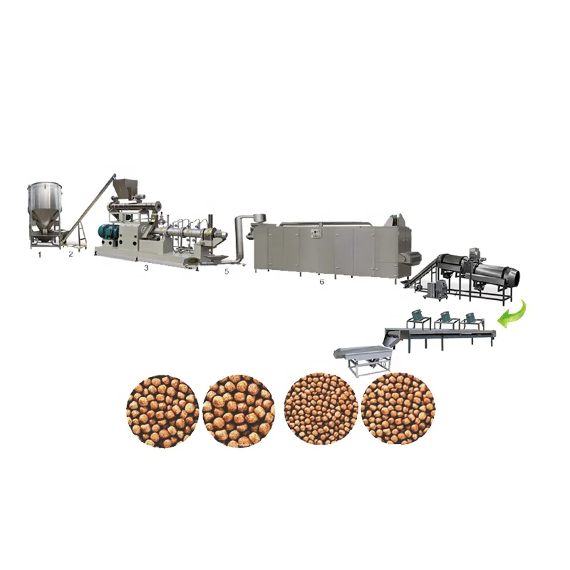 Hot Selling Factory Price Automatic Fish Food Pellet Making Floating Fish Feed Extruder Machine twin screw extruder for food