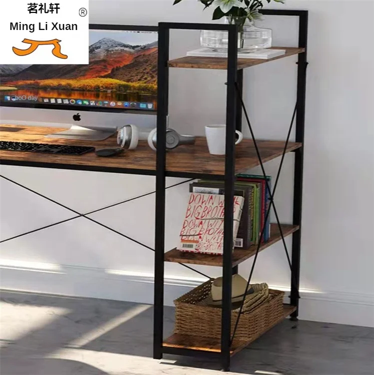 Simple combination of computer desk and writing desk set