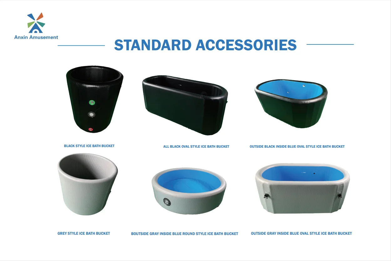 Customer brand OEM  Drop stitch foldable inflatable ice bath tub ice barrel bath for sport recovery inflatable cold plunge