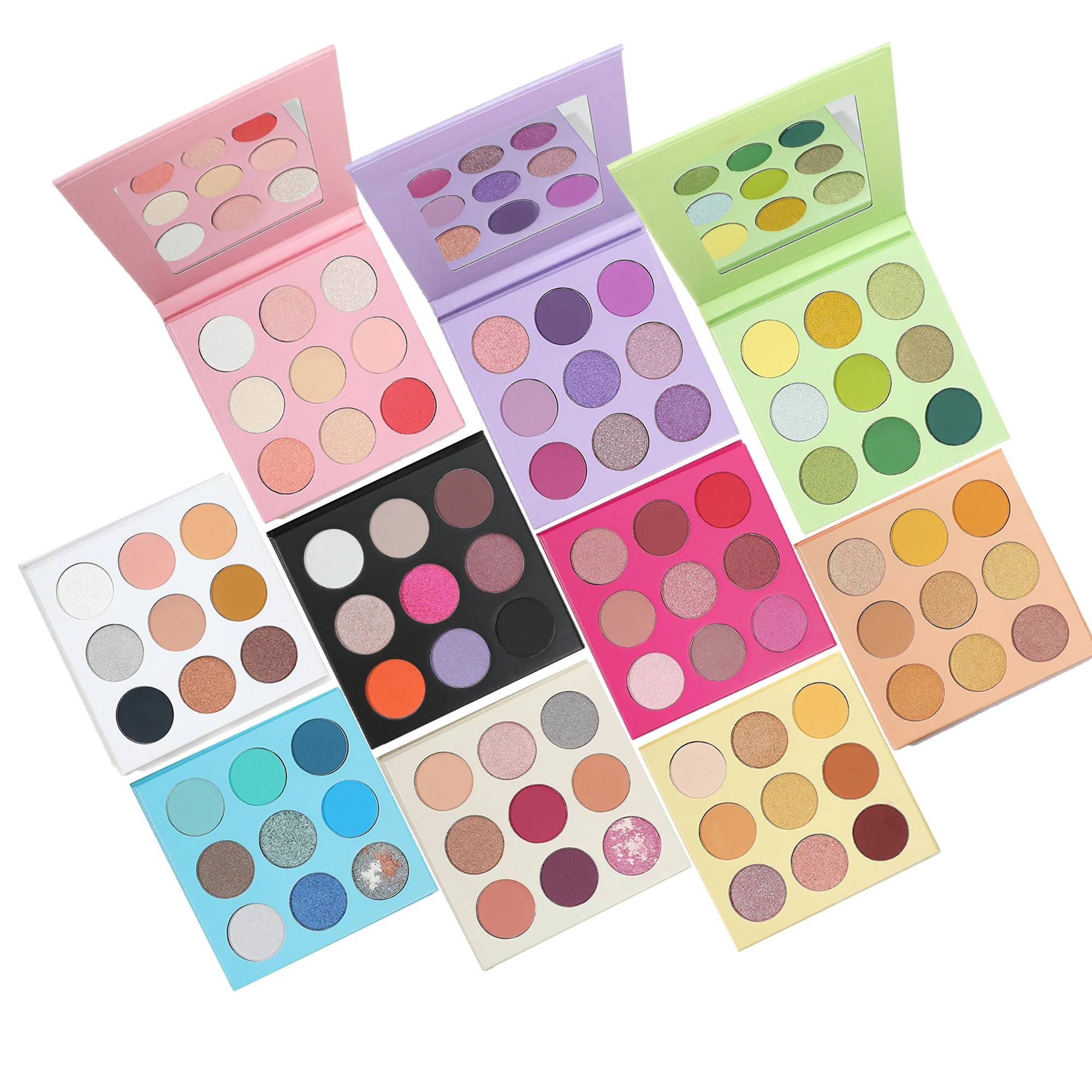 Custom logo DIY Eye Shadow Pan Pigmented Vegan Eyeshadow Pallet Private Label custom colors Eyeshadow Palette