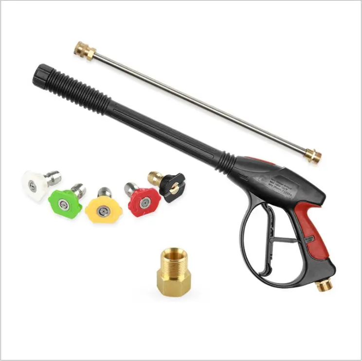 4000 PSI High Pressure Car Water Washer Gun Pure Copper with Extension Wand