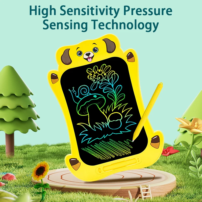 New Model School Slate Electricity Doodle Board Tablet Drawing Pads Lcd Drawing Tablet Graphic White Yellow Blue