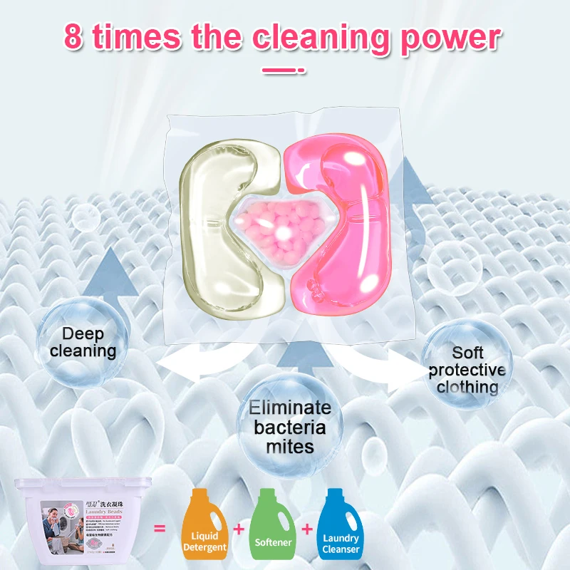 Multi-fragrance formulation Mild 10g laundry detergent for baby washing clothes 3in1 laundry detergent pods Bulk making machine
